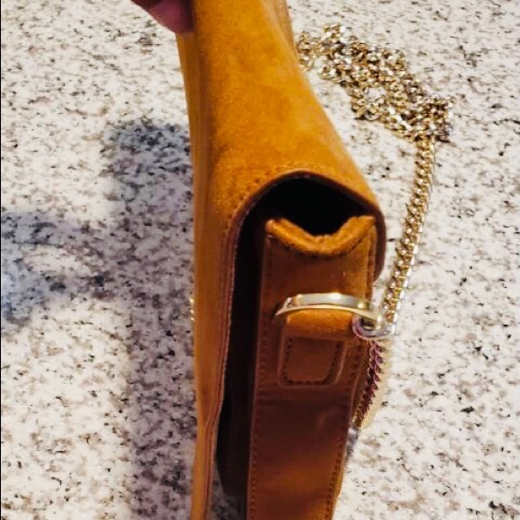 Forever 21 Brown suede-like cross-body bag - Picture 6 of 7